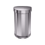 Simplehuman Semi Round 45 liter Zilver