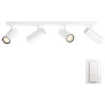 Philips Hue Buratto 4-Spot Wit met Dimmer