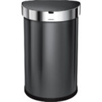 Simplehuman Semi-round Sensor LinerPocket 45 Liter Antraciet