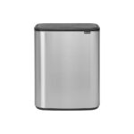 Brabantia Bo Touch Bin 2 x 30 Liter Staal Vingerafdruk Proof