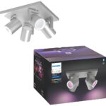 Philips Hue Argenta 4-Spot White & Colour aluminium