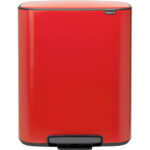 Brabantia Bo Pedal Bin 60 liter Passion Red
