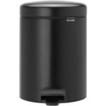 Brabantia newIcon pedaalemmer 2 x 2 liter met 2 kunststof binnenemmers - Matt Black