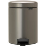Brabantia newIcon pedaalemmer 2 x 2 liter met 2 kunststof binnenemmers - Platinum
