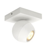 Philips Hue Buckram opbouwspot White Ambiance 1-lichts Wit Bluetooth