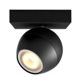 Philips Hue Buckram opbouwspot White Ambiance 1-lichts Zwart Bluetooth