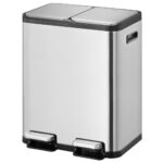 EKO EcoCasa II splitted pedaalemmer 2x30L mat RVS