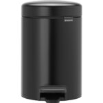 Brabantia NewIcon Pedaalemmer 3 Liter Mat Zwart
